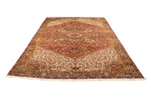 Vintage Red Geometric 11X15 Heriz Persian Rug