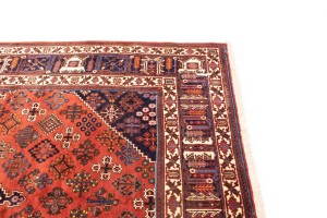 Vintage Red Tribal 8X12 Joshaghan Persian Rug