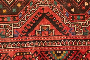 Vintage Red Tribal 5X10 Shiraz Lori Persian Rug