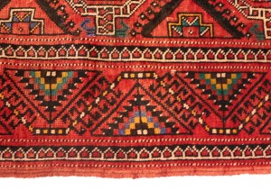 Vintage Red Tribal 5X10 Shiraz Lori Persian Rug