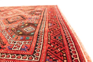Vintage Red Tribal 5X10 Shiraz Lori Persian Rug