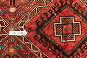 Vintage Red Tribal 5X10 Shiraz Lori Persian Rug