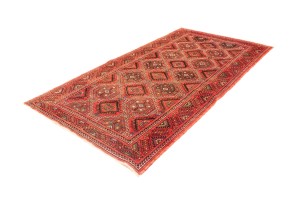 Vintage Red Tribal 5X10 Shiraz Lori Persian Rug