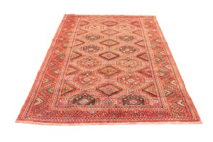 Vintage Red Tribal 5X10 Shiraz Lori Persian Rug