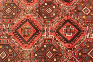 Vintage Red Tribal 5X10 Shiraz Lori Persian Rug