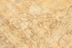 Antique Muted Distressed 7X11 Tabriz Persian Rug