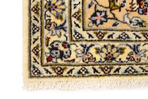 Vintage Cream Traditional 10X13 Kashan Persian Rug