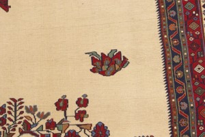 Cream Tribal 4'6X6 Sumak Persian Rug