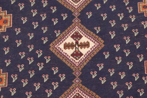 Plum Tribal 4X7 Sumak Persian Rug