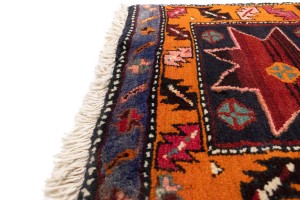 Vintage Geometric Tribal 1'8X1'8 Heriz Persian Square Rug