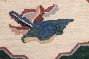 Floral Dhurrie 7X7 Chinese Oriental Round Rug