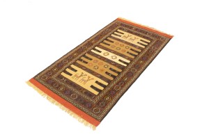 Beige Cream Tribal 3X5'7 Sumak Herati Persian Rug
