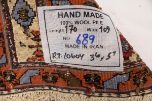 Cream Tribal 3'6X5'7 Sumak Persian Rug