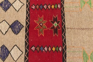 Beige Tribal 3'6X6 Sumak Herati Persian Rug