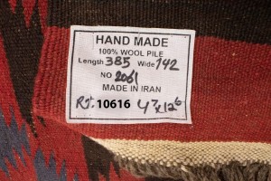 Vintage Tribal Red 4'7X12'6 Kilim Persian Runner Rug