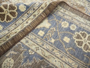 Brown Floral 4'9X6'3 Afghan Oriental Rug