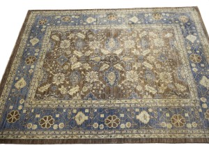 Brown Floral 4'9X6'3 Afghan Oriental Rug