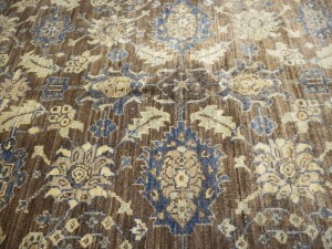 Brown Floral 4'9X6'3 Afghan Oriental Rug