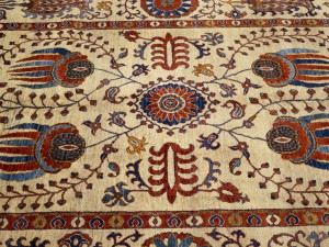 Beige Floral 7X10 Afghan Mamlouk Oriental Rug