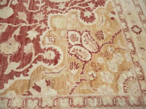 Red Floral 13X17 Oushak Peshawar Oriental Rug