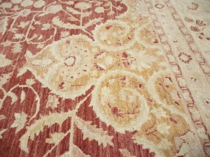 Red Floral 13X17 Oushak Peshawar Oriental Rug