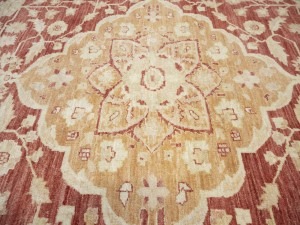Red Floral 13X17 Oushak Peshawar Oriental Rug