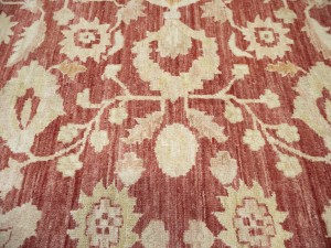 Red Floral 13X17 Oushak Peshawar Oriental Rug