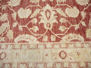 Red Floral 13X17 Oushak Peshawar Oriental Rug