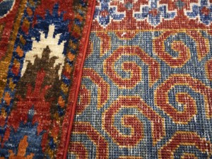 Blue Geometric Tribal 8'2X11'6 Afghan Oriental Rug