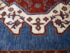 Blue Geometric Tribal 8'2X11'6 Afghan Oriental Rug