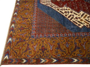 Blue Geometric Tribal 8'2X11'6 Afghan Oriental Rug