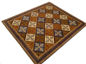 Multicolored Geometric Tribal 8'5X9'8 Afghan Yalameh Oriental Rug