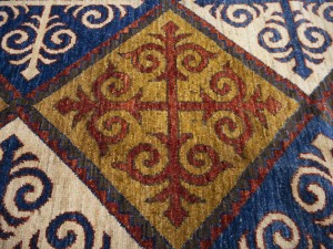 Multicolored Geometric Tribal 8'5X9'8 Afghan Yalameh Oriental Rug