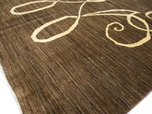 Brown Pictorial 4'9X6'4 Afghan Gabbeh Oriental Rug