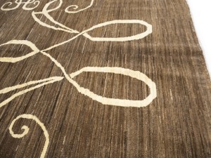 Brown Pictorial 4'9X6'4 Afghan Gabbeh Oriental Rug