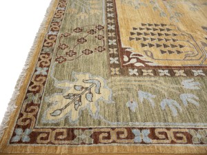 Cream Gold Tribal 8X10 Afghan Herati Oriental Rug