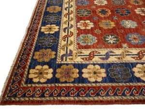 Rusty Red Floral Tribal 6'9X9'8 Afghan Herati Oriental Rug