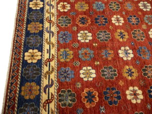 Rusty Red Floral Tribal 6'9X9'8 Afghan Herati Oriental Rug