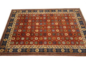 Rusty Red Floral Tribal 6'9X9'8 Afghan Herati Oriental Rug