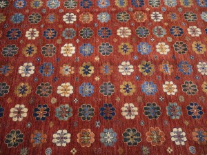 Rusty Red Floral Tribal 6'9X9'8 Afghan Herati Oriental Rug
