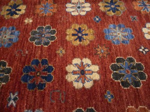 Rusty Red Floral Tribal 6'9X9'8 Afghan Herati Oriental Rug