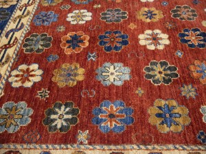 Rusty Red Floral Tribal 6'9X9'8 Afghan Herati Oriental Rug