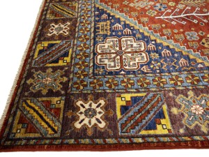 Rusty Red Geometric Tribal 6X9 Afghan Herati Oriental Rug