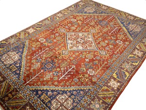 Rusty Red Geometric Tribal 6X9 Afghan Herati Oriental Rug