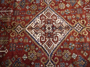 Rusty Red Geometric Tribal 6X9 Afghan Herati Oriental Rug