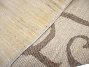 Cream Pictorial 5X6'5 Afghan Gabbeh Oriental Rug