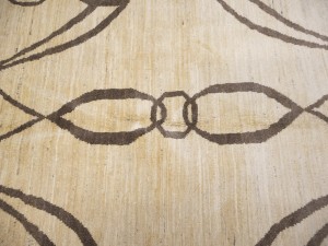 Cream Pictorial 5X6'5 Afghan Gabbeh Oriental Rug