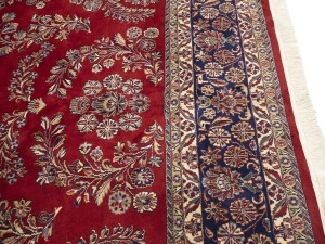 Red Floral Traditional 11X16 Indo-Sarouk Oriental Rug
