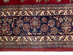 Red Floral Traditional 11X16 Indo-Sarouk Oriental Rug