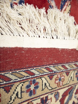 Red Floral Traditional 11X16 Indo-Sarouk Oriental Rug